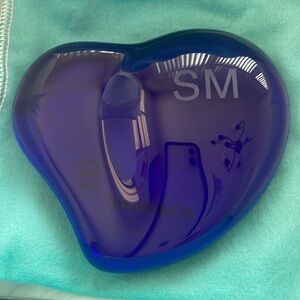 Elsa Peretti blue heart paperweight with SM initials.  Never used.